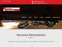 Tablet Screenshot of mototransito.com